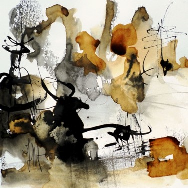 Peinture intitulée "The journey 100" par Isabelle Mignot, Œuvre d'art originale, Encre