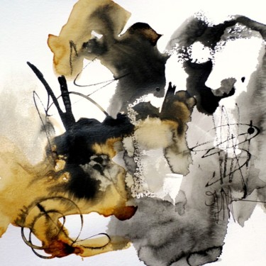 Peinture intitulée "The journey 101" par Isabelle Mignot, Œuvre d'art originale, Encre