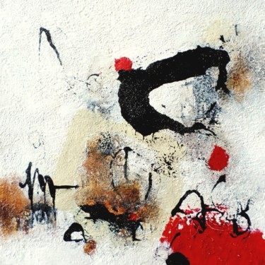 Malerei mit dem Titel "Ticket for Love 41" von Isabelle Mignot, Original-Kunstwerk, Öl