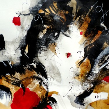 Pintura intitulada "Rêver encore (15)" por Isabelle Mignot, Obras de arte originais, Outro