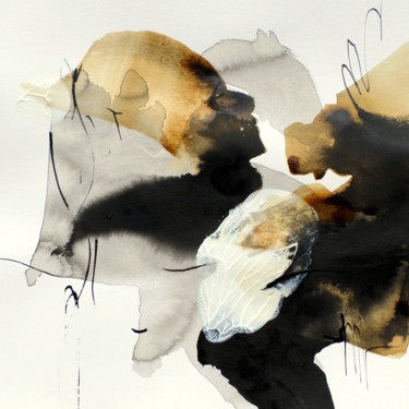 Peinture intitulée "Au fil de nous (67)" par Isabelle Mignot, Œuvre d'art originale, Encre