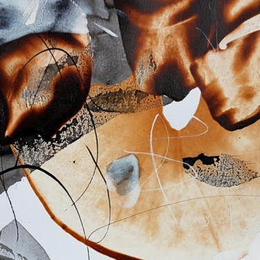 Peinture intitulée "Un mot sur le vent…" par Isabelle Mignot, Œuvre d'art originale, Acrylique