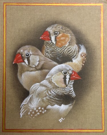 "Série oiseaux n°5" başlıklı Tablo Isabelle Molinard tarafından, Orijinal sanat, Akrilik