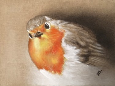 Malerei mit dem Titel "Série oiseaux n°8" von Isabelle Molinard, Original-Kunstwerk, Acryl
