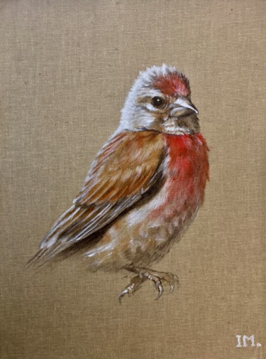 Pintura intitulada "Sėrie oiseaux n 20" por Isabelle Molinard, Obras de arte originais, Acrílico