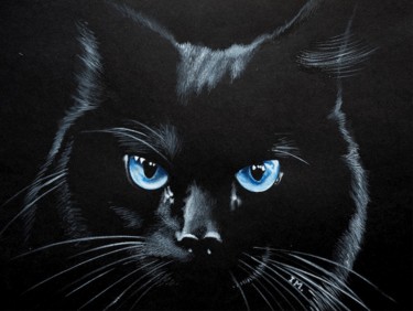 Peinture intitulée "Série noire n°4" par Isabelle Molinard, Œuvre d'art originale, Acrylique