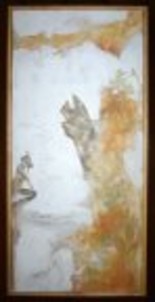 Peinture intitulée "watching gargoyles" par Isabelle Proust, Œuvre d'art originale