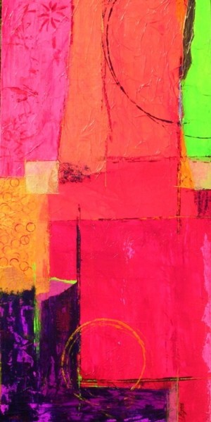 Peinture intitulée "Colors" par Isabelle Rizoud, Œuvre d'art originale, Huile