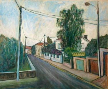 Painting titled "Rue à Albi" by Isabelle S., Original Artwork