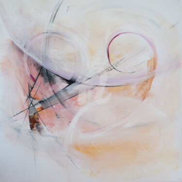 Painting titled "Harmonie" by Isabelle Szlachta, Original Artwork, Acrylic Mounted on Wood Stretcher frame