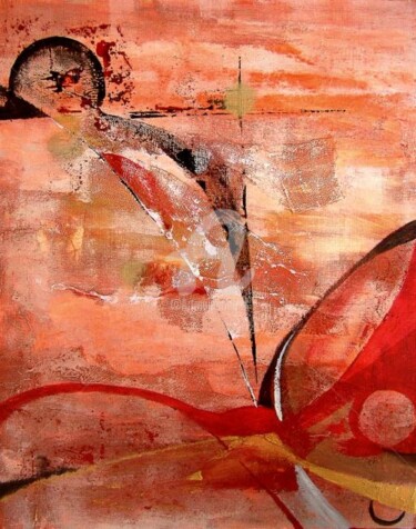 Peinture intitulée "Menez Dragan, l'ori…" par Isabelle Szlachta, Œuvre d'art originale, Acrylique