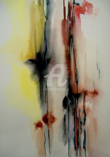 Painting titled "Wenn einer in den S…" by Isabelle Szlachta, Original Artwork, Watercolor