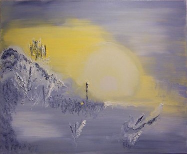 UN MONDE MERVEILLEUX Peinture intitulée "UN MONDE MERVEILLEUX" par Isabelle Thary, Œuvre d'art originale, Huile