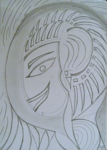 Drawing titled "Inca" by Isabelle Tirard, Original Artwork, Other