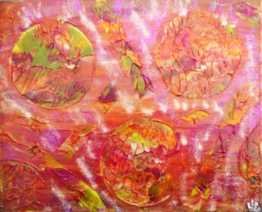 Peinture intitulée "Bactéries Florales" par Isabelle Tirard, Œuvre d'art originale, Acrylique