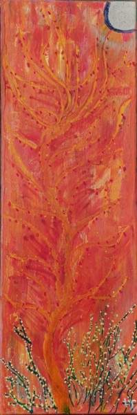 Painting titled "L'Arbre Inachevé" by Isabelle Tirard, Original Artwork, Acrylic