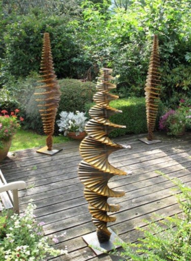 Sculpture intitulée "ensemble de totems…" par Isabelle Visse, Œuvre d'art originale