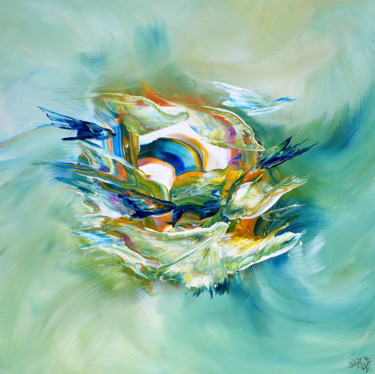 Malerei mit dem Titel "Underwater beauty" von Isabelle Vobmann, Original-Kunstwerk, Acryl