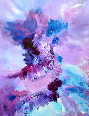 Картина под названием "dance-with-the-sky" - Isabelle Vobmann, Подлинное произведение искусства, Акрил