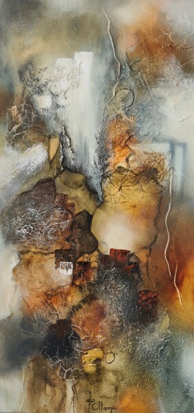 Peinture intitulée "Chute de Lumière" par Isabel Ollange, Œuvre d'art originale, Huile Monté sur Châssis en bois
