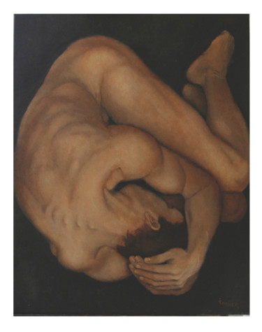 Pintura titulada "acurrucado.jpg" por Isabel Torner, Obra de arte original, Oleo