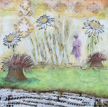 Картина под названием "Promenade" - Isabelle Chartrand, Подлинное произведение искусства, Акрил Установлен на Деревянная рам…