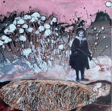 Pittura intitolato "Hivernation" da Isabelle Chartrand, Opera d'arte originale, Acrilico Montato su Telaio per barella in le…