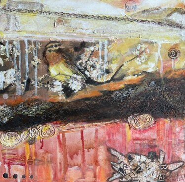 Картина под названием "Nidification" - Isabelle Chartrand, Подлинное произведение искусства, Акрил
