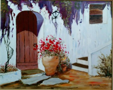 Pintura intitulada "Vaso de flores" por Isa Chaves, Obras de arte originais, Acrílico
