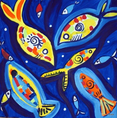 Pintura intitulada "OCEAN DREAM" por Sandra Guedes, Obras de arte originais, Óleo