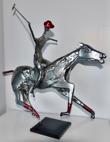 Sculpture titled "Polo" by Isadiva, Original Artwork, Metals