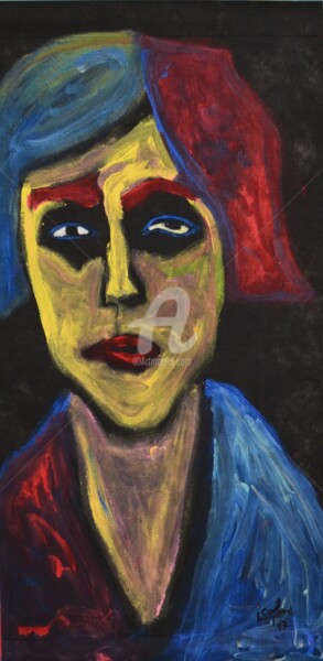 Isafara, regard Peinture intitulée "Isafara, regard" par Isafara, Œuvre d'art originale,