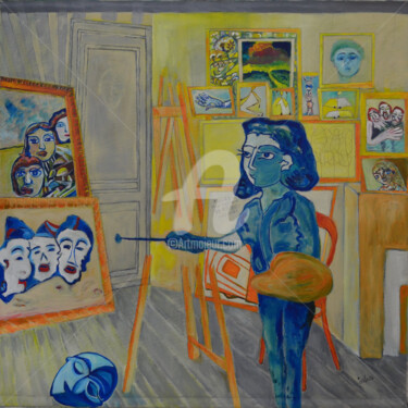isafara,moja boja Peinture intitulée "isafara,moja boja" par Isafara, Œuvre d'art originale, Acrylique