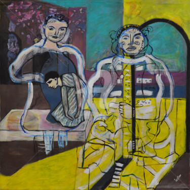 isafara, chasingtime Peinture intitulée "isafara, chasingtime" par Isafara, Œuvre d'art originale, Acrylique