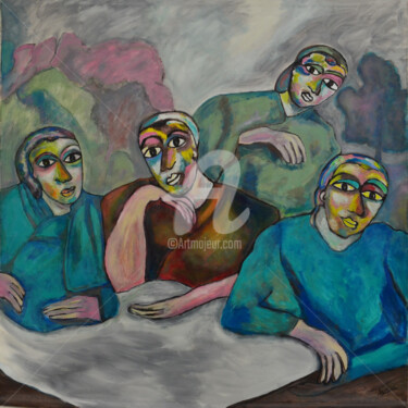 Isafara, Aux amis inconnus Peinture intitulée "Isafara, Aux amis i…" par Isafara, Œuvre d'art originale, Acrylique