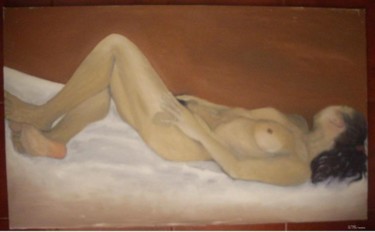 Painting titled "Sleeping" by Isa Gonçal, Original Artwork