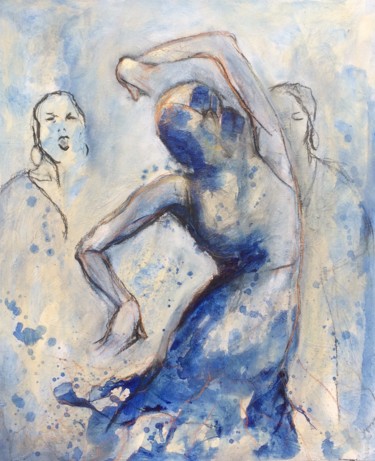 Peinture intitulée "bailar,cantar" par Isabelle Husson, Œuvre d'art originale, Acrylique
