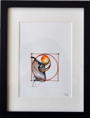 Peinture intitulée "les 3 cercles" par Isabelle Husson, Œuvre d'art originale