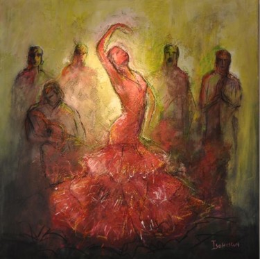 Painting titled "Tablao" by Isabelle Husson, Original Artwork