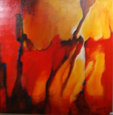 Painting titled "pulse" by Isabelle Husson, Original Artwork
