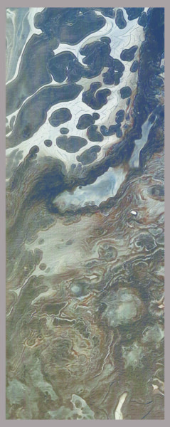 Painting titled "Darkness" by Isalia, Original Artwork, Acrylic Mounted on Wood Stretcher frame