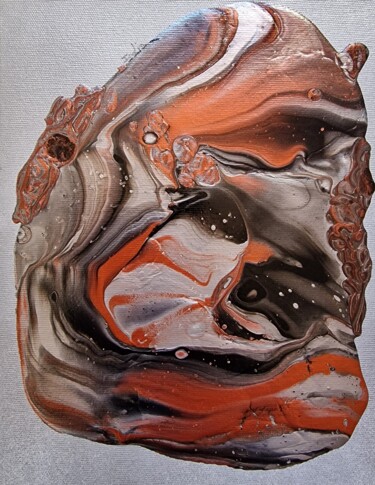 Malarstwo zatytułowany „Crâne galactique” autorstwa Isalia, Oryginalna praca, Akryl