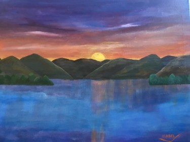 Painting titled "Atardecer" by Isamenara, Original Artwork, Acrylic