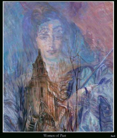 Painting titled "Woman of past" by Isander4, Original Artwork, Oil