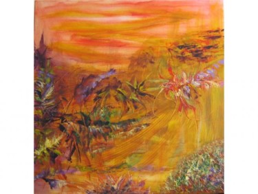 Painting titled "CREPUSCULE" by Isankis, Original Artwork