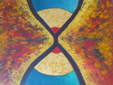 Painting titled "VISION CHAMANIQUE" by Isankis, Original Artwork