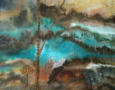 Malerei mit dem Titel "gingko 2" von Isankis, Original-Kunstwerk, Tinte