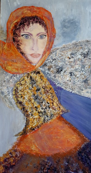 Painting titled "muse n°2" by Isankis, Original Artwork, Acrylic