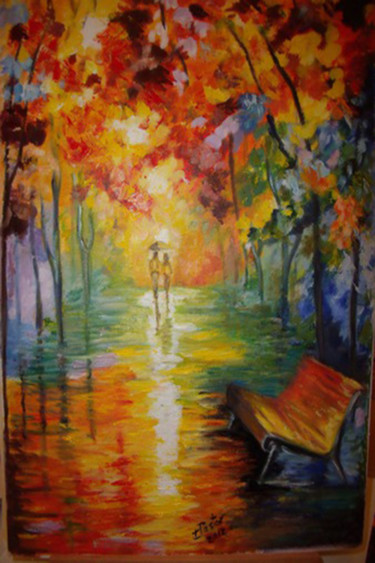 Pintura titulada "paseo-de-colores-41…" por Isabel Pastor, Obra de arte original, Oleo