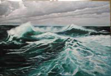 Pintura titulada "tempestad.jpg" por Isabel Pastor, Obra de arte original, Oleo